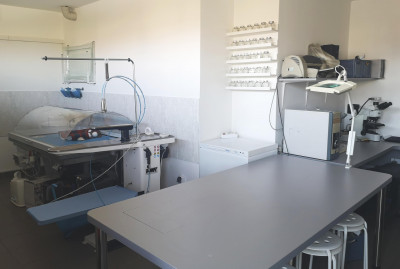 Laboratory for restoration and conservation of textiles and forensic analysis