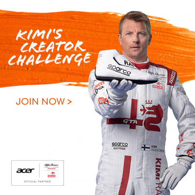 Natječaj „Kimi's Creator Challenge“ u partnerstvu tt. ACER i Alfa Romeo racing Orlen tima formule 1