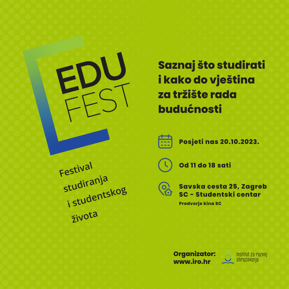 EduFest- Festival studiranja i studentskog života ove godine u Studentskom centru