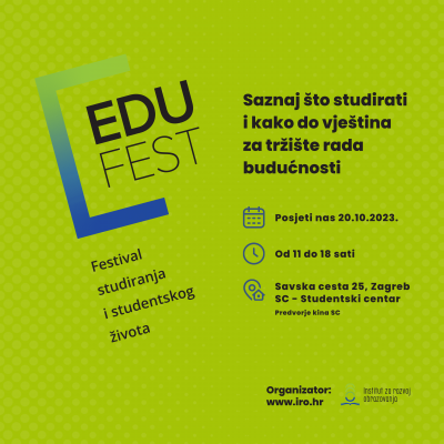 EduFest- Festival studiranja i studentskog života ove godine u Studentskom centru