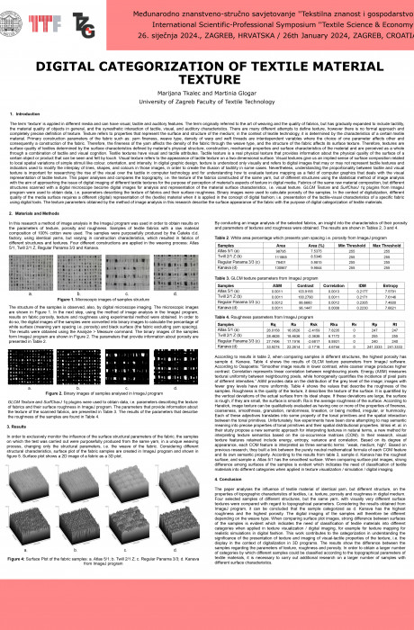 Tkalec_Glogar_DIGITAL CATEGORIZATION OF TEXTILE MATERIAL TEXTURE_TZG2024_poster_page-0001
