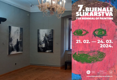 Radovi izv. prof. art Helene Schultheis Edgeler izloženi u sklopu selekcije 7. bijenala slikarstva u palači Sermage u Varaždinu