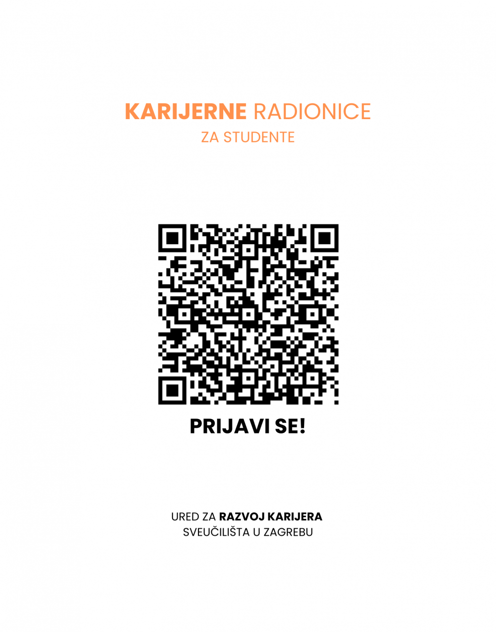 Poziv studentima na prijavu za karijerne radionice na Sveučilištu u Zagrebu Tekstilno-tehnološkom fakultetu