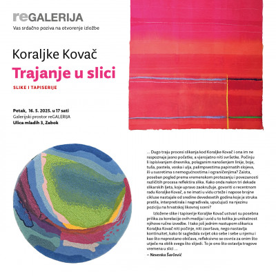 Poziv na otvorenje izložbe Trajanje u slici