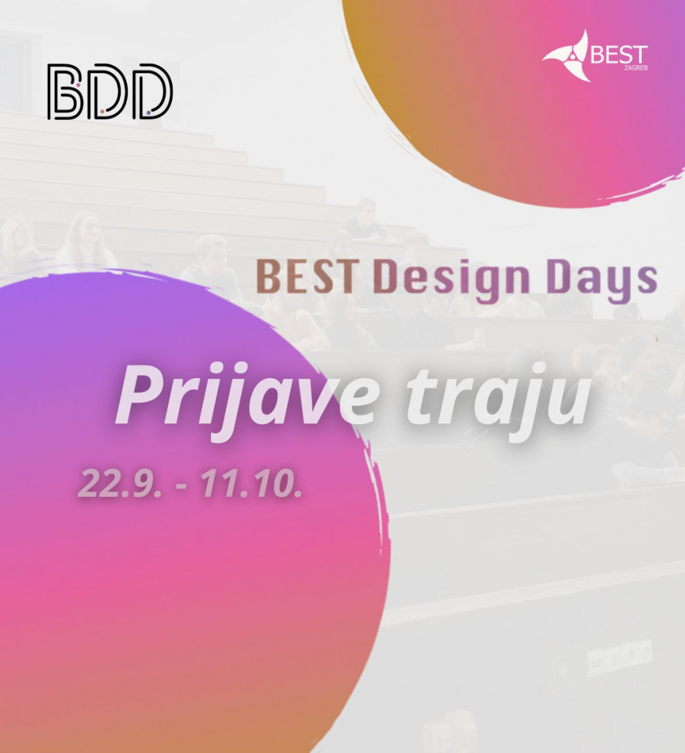 Poziv za studente - BEST Design Days (BDD)